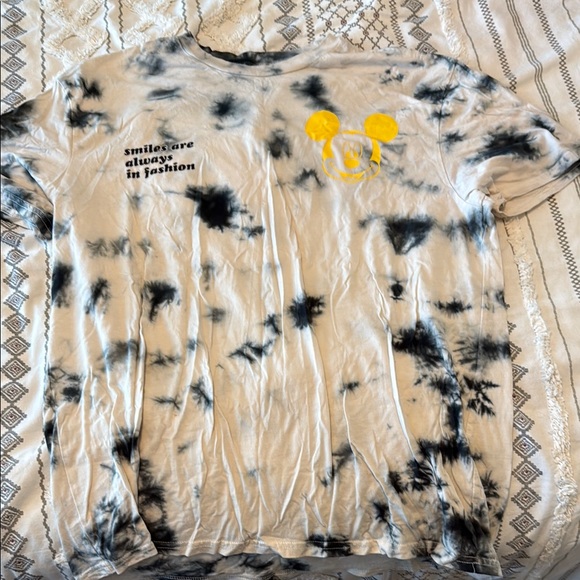 Disney Tops - Disney Monochrome Tie-Dye T-Shirt